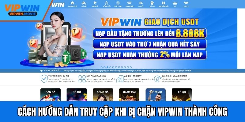 Cách hướng dẫn truy cập khi bị chặn VIPWIN thành công